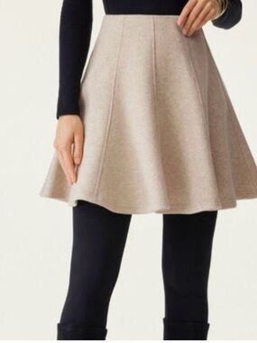 OGL Beige Circle Skater Skirt